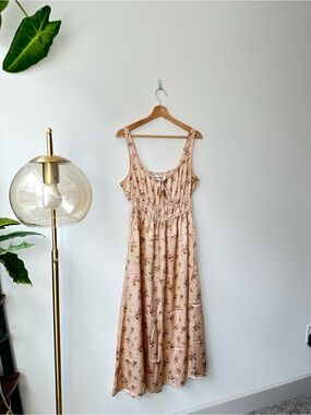 Reformation Blush Pink Floral Maxi Dress